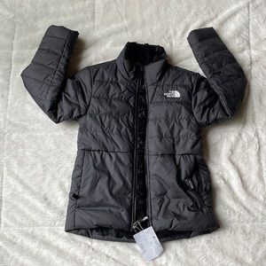 The North Face Girl's Reversible Mossbud Swirl Jacket Black 7/8